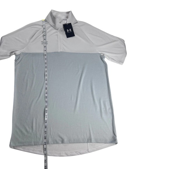 Under Armour Mens HeatGear Loose Fit Quarter Zip Short Sleeve Shirt Medium LOT 2 - Picture 12 of 16